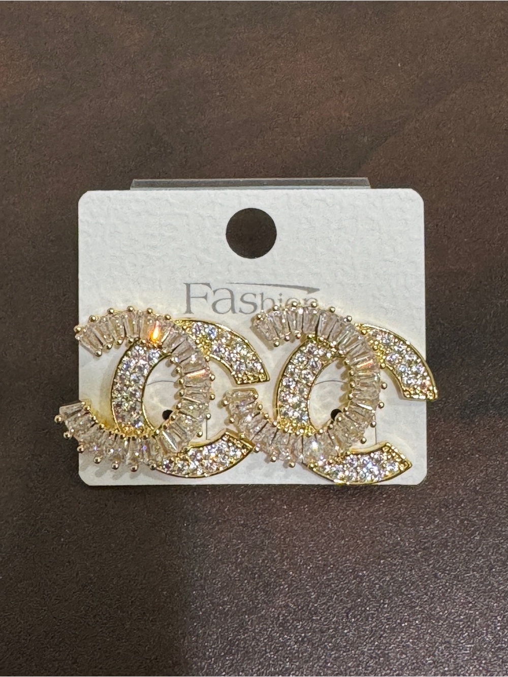 Gold Crystal Style Earrings women jewelry